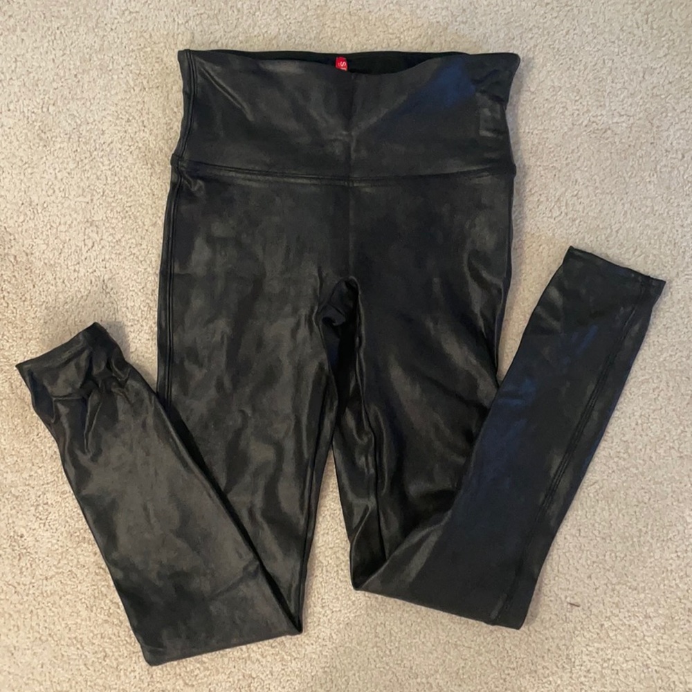 Spanx faux leather leggings NWOT